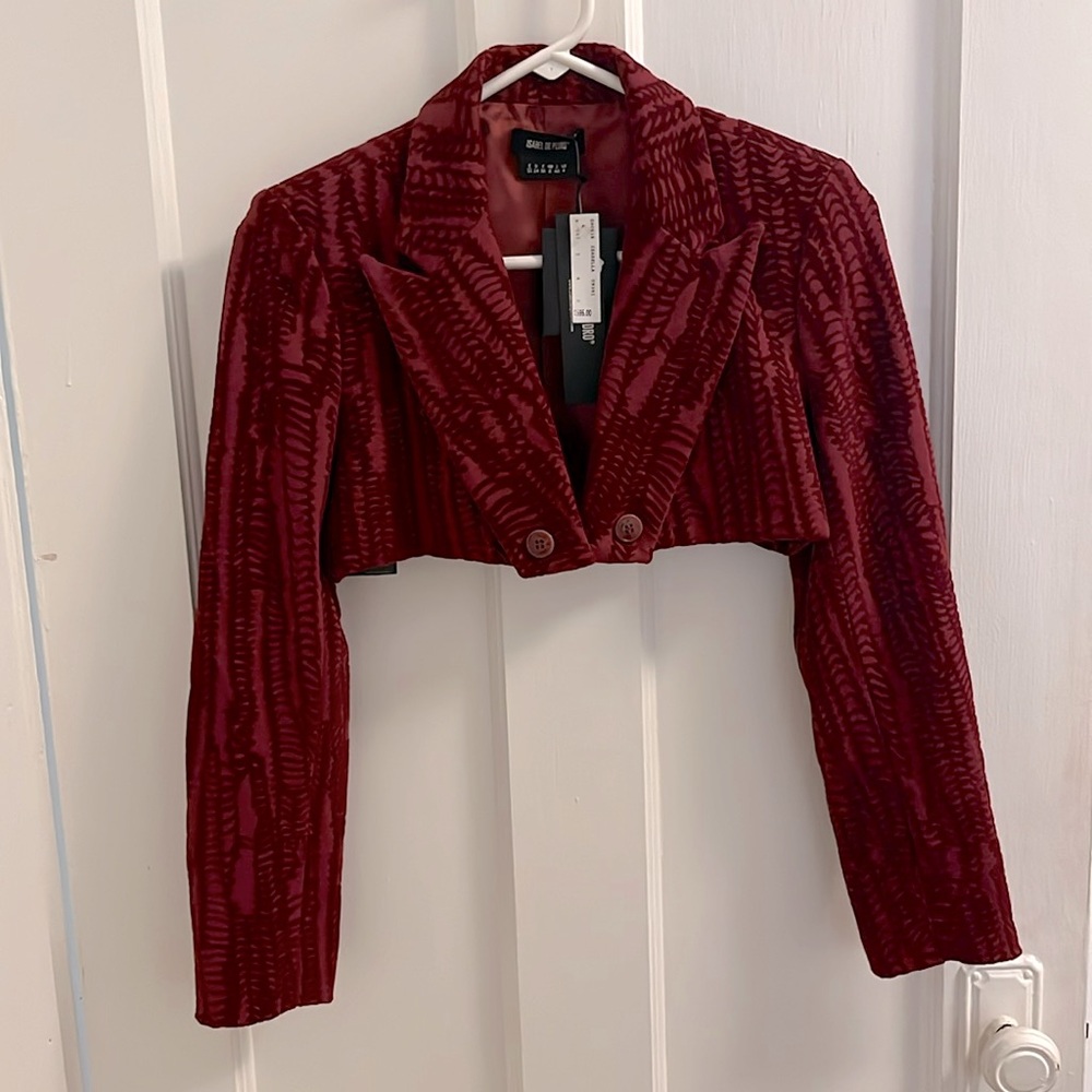 NWT $595 Isabel De Prado Cropped Jacket Size 4